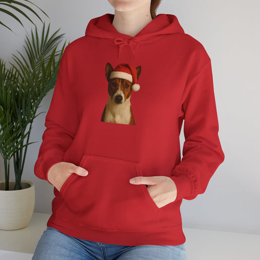 Santa Paws Basenji Unisex Hoodie