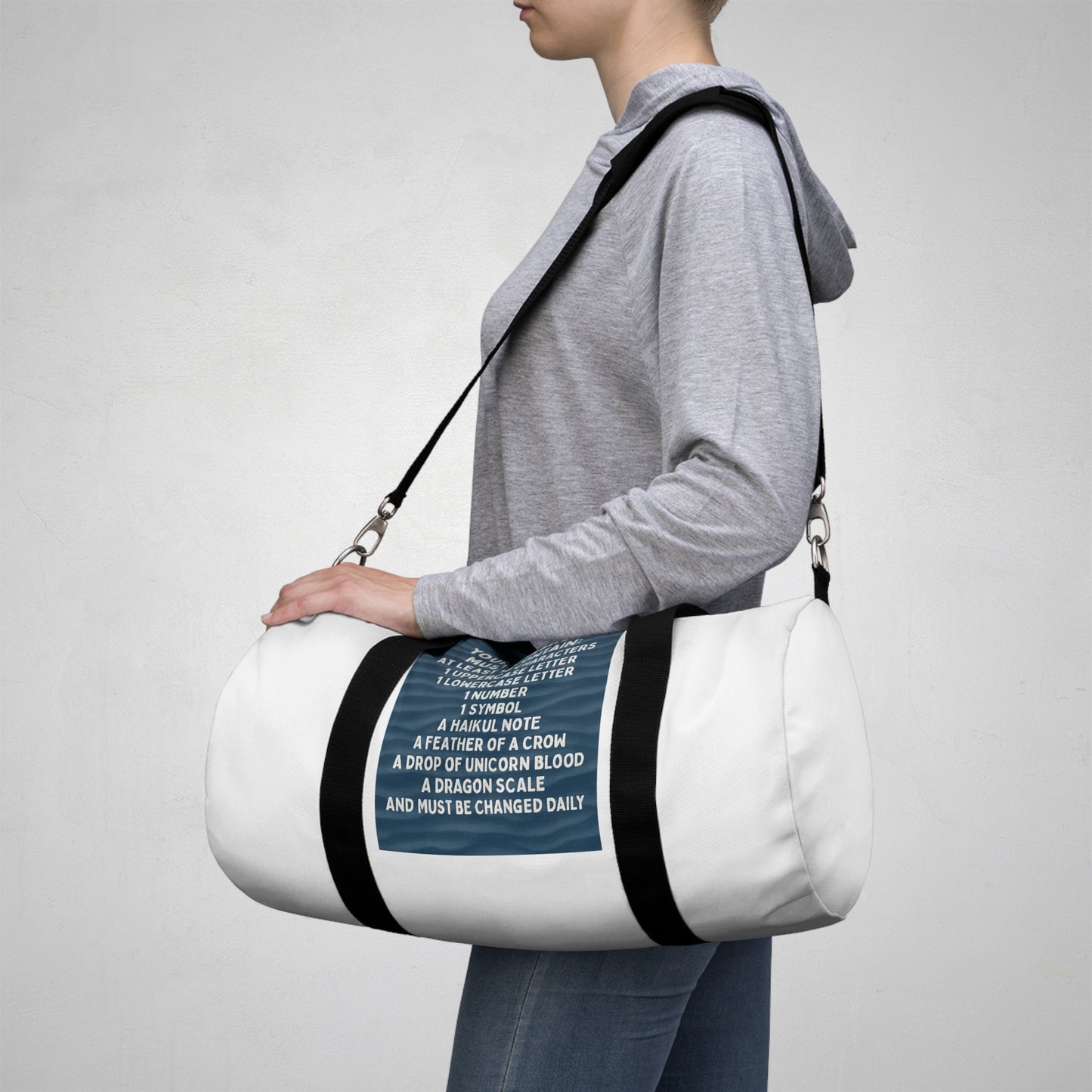 Password Duffel Bag