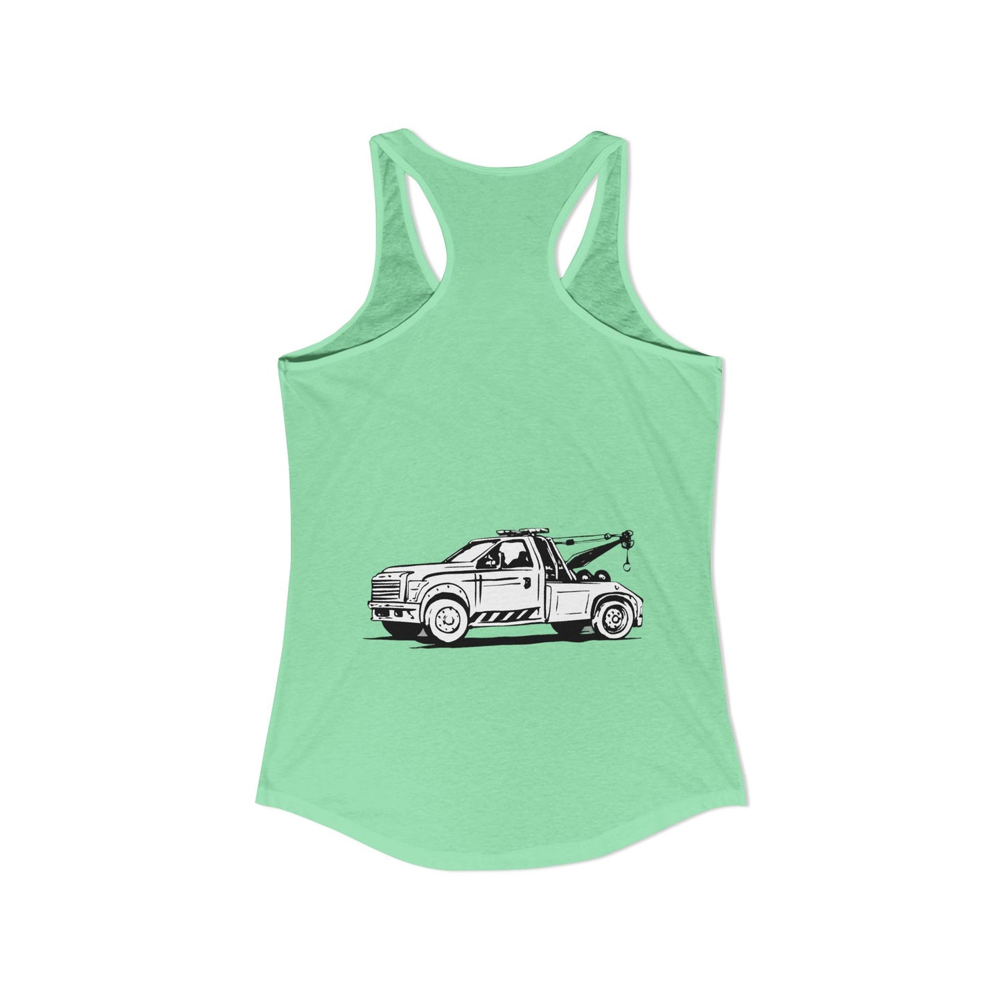 Wheel Lift Tow Truck Women's Racerback Tank
