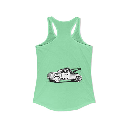 Wheel Lift Tow Truck Women's Racerback Tank
