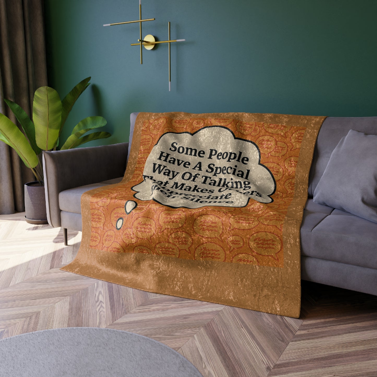 Special Way Of Talking Crushed Velvet Blanket
