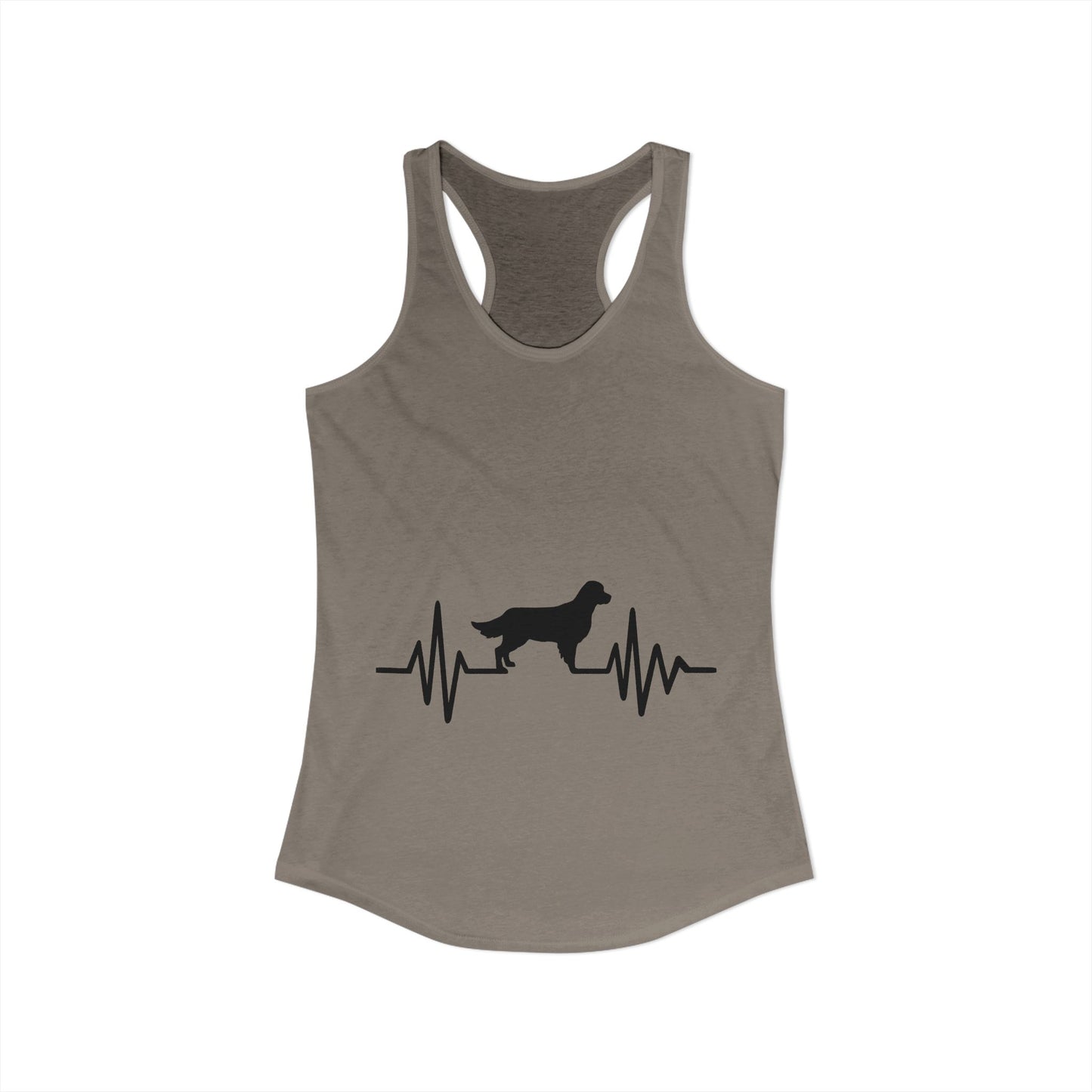 My Heart Beats For Goldens Women's Racerback Tank