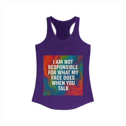 When You Talk Women's Racerback Tank