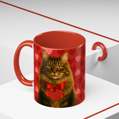 Cupid's Companion Cat 2-Tone Coffee Mug