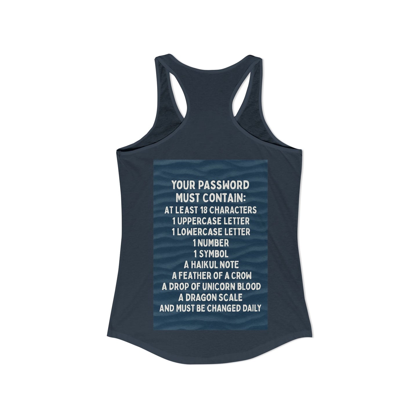 Password Women's Racerback Tank