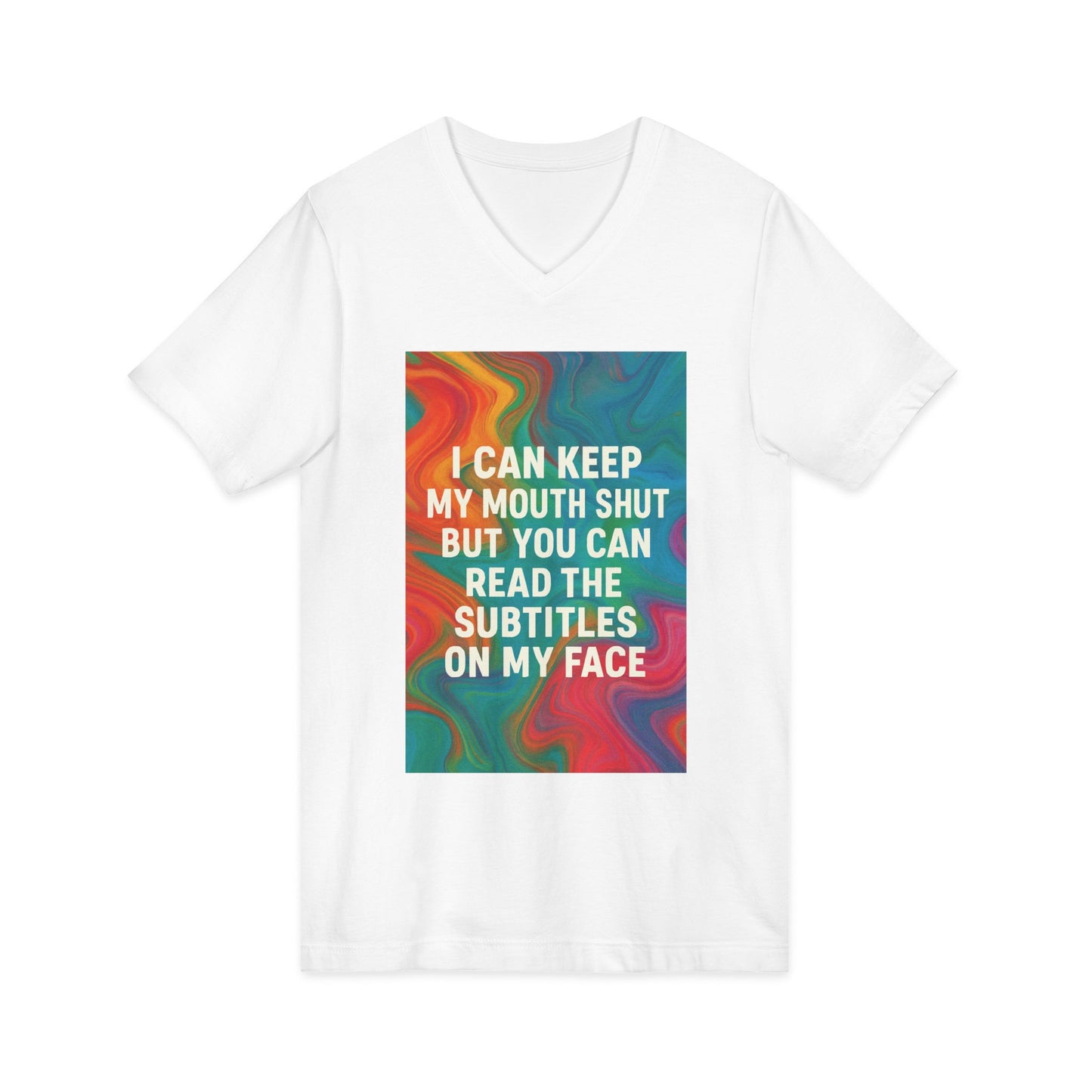 Subtitles Unisex Short Sleeve V-Neck Tee