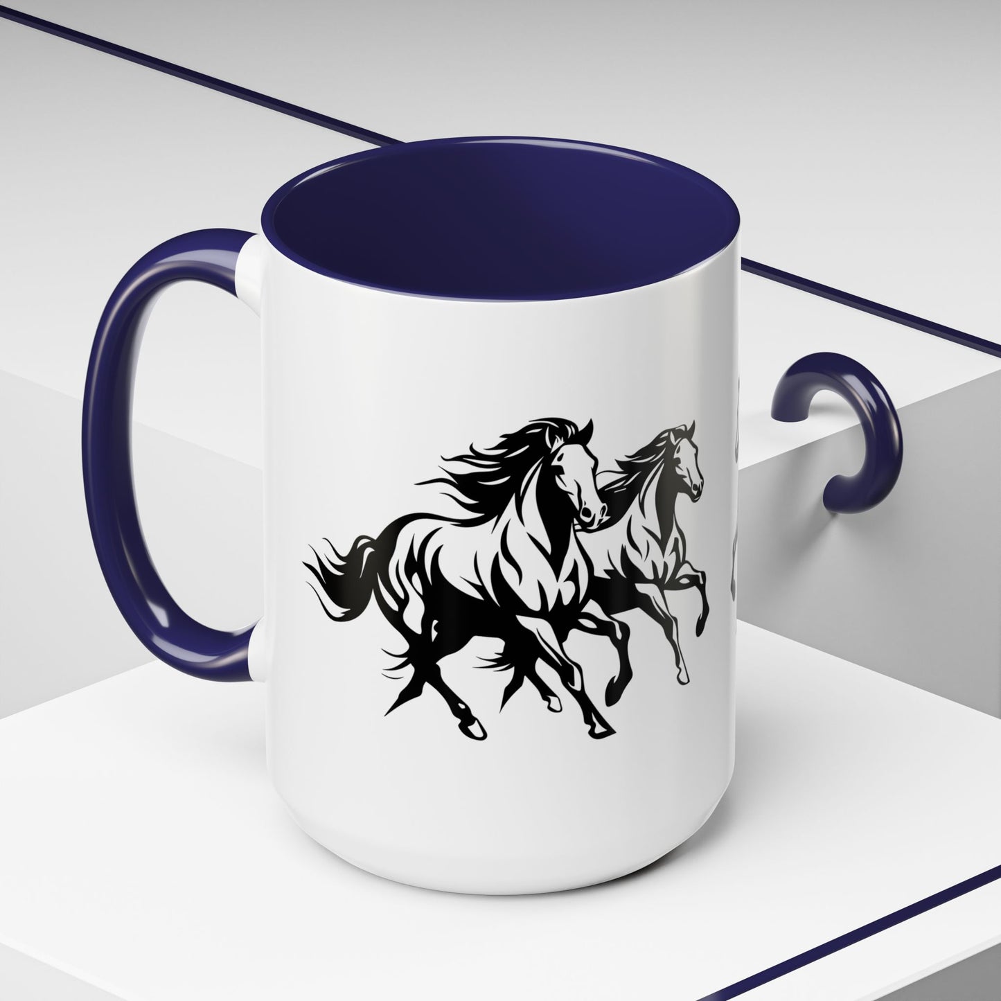Horsin' Around 2-Tone Coffee Mug