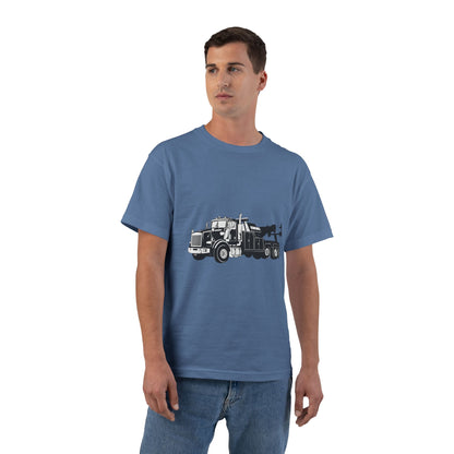 Heavy Tow Truck Men's Short-Sleeve Crewneck Tee