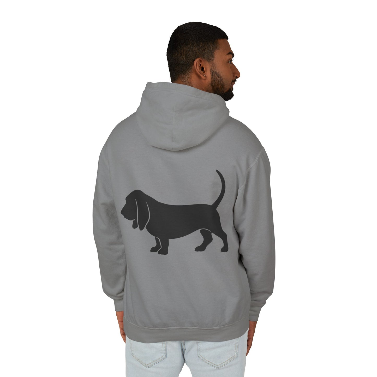 Basset Silhouette Unisex Lightweight Hoodie