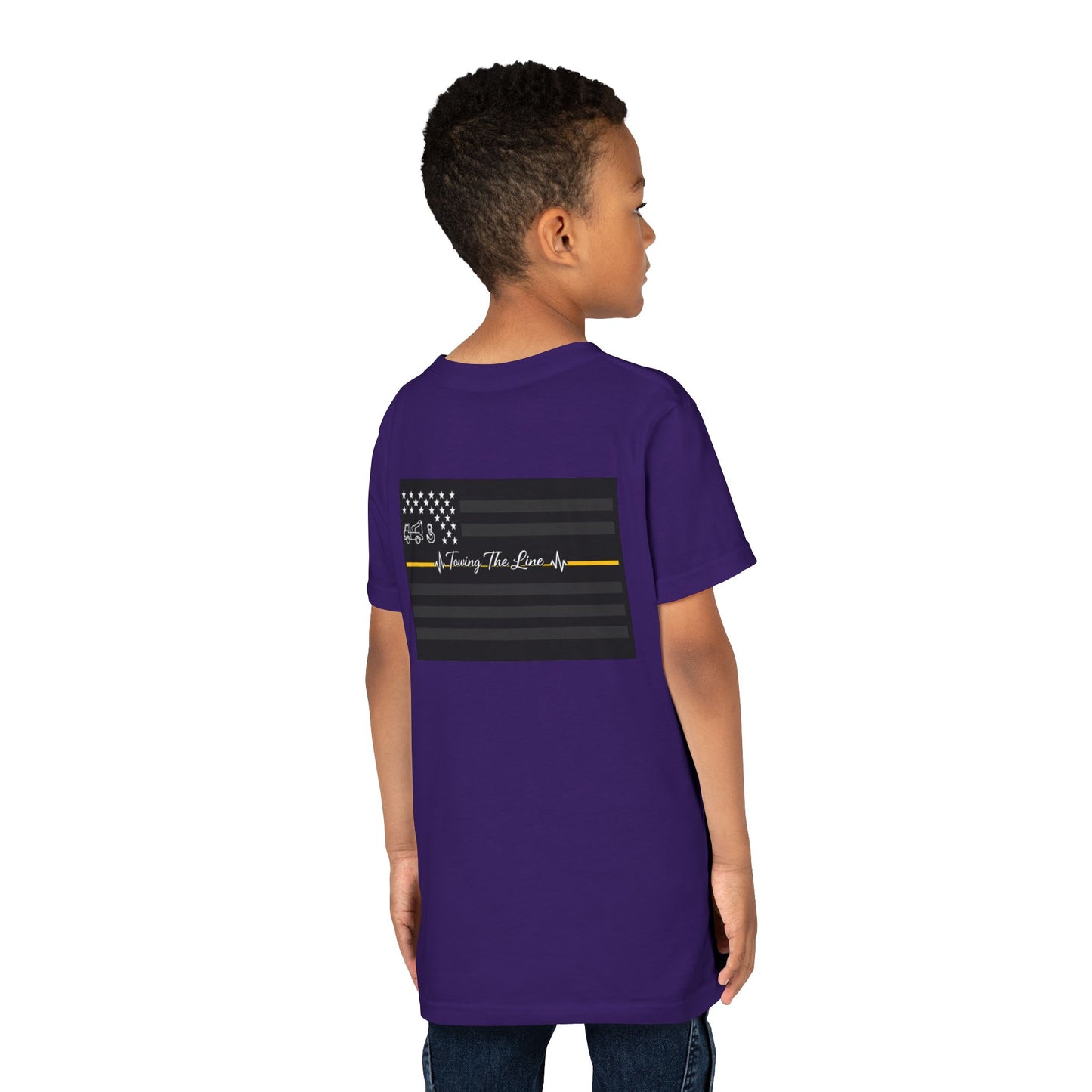 Thin Yellow Line Youth Unisex Short Sleeve Crewneck Tee