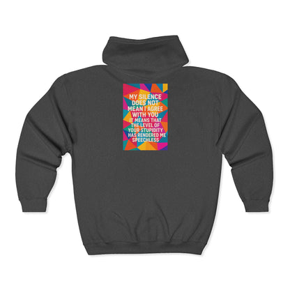 Speechless Unisex Full Zip Hoodie