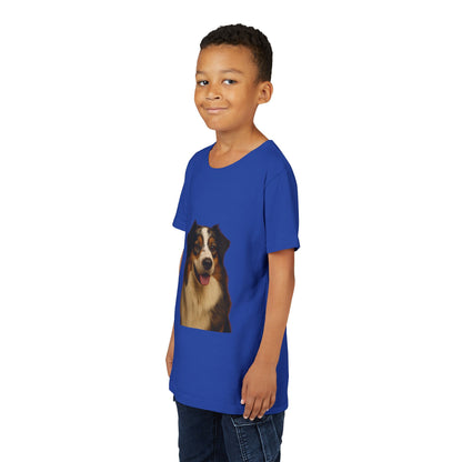 Aussie Head Youth Unisex Short Sleeve Crewneck Tee
