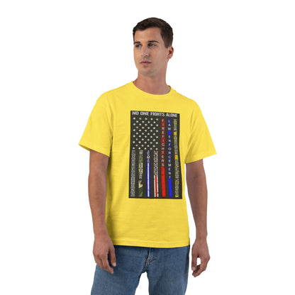 No One Fights Alone Men's Short-Sleeve Crewneck Tee