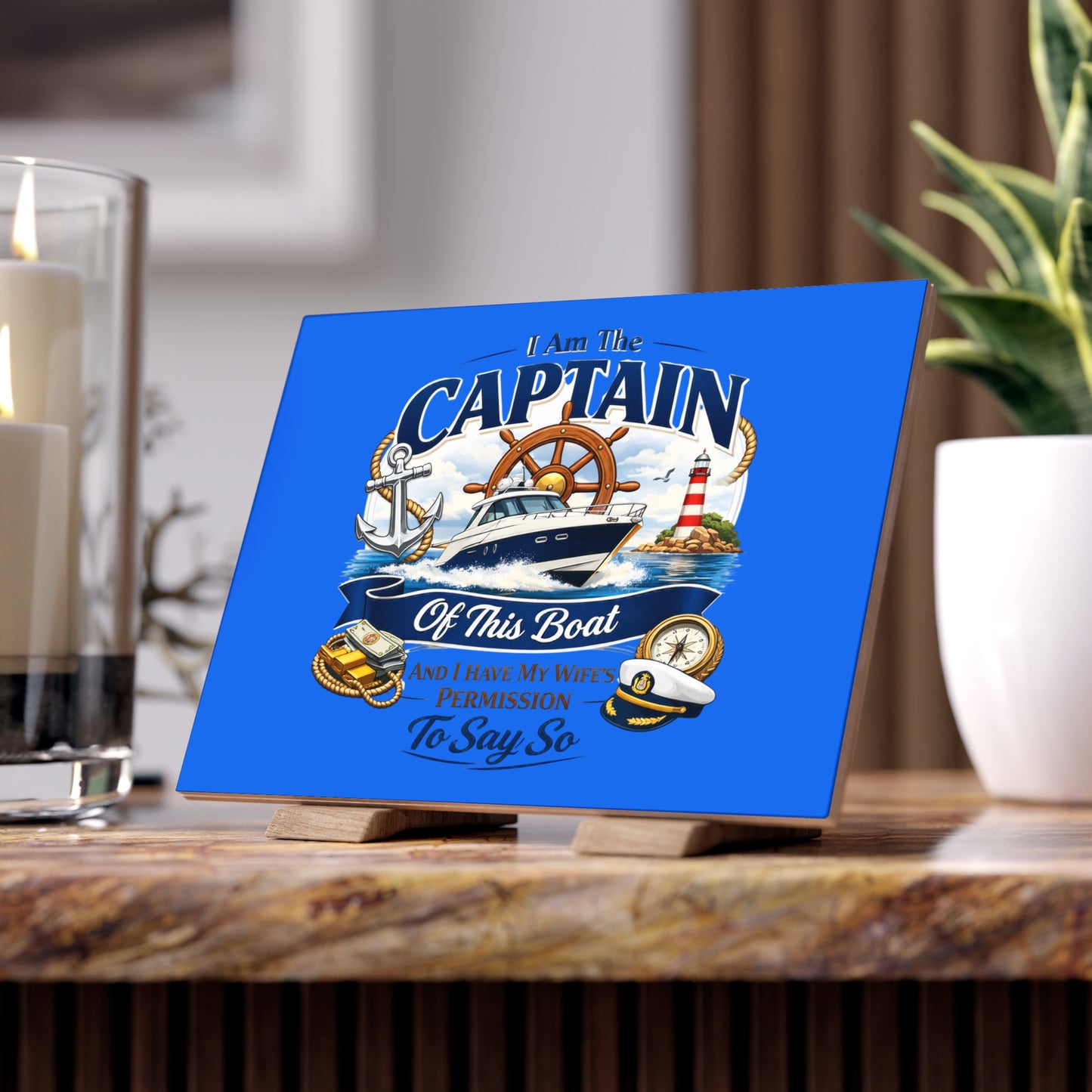 Captain Ceramic Photo Tile