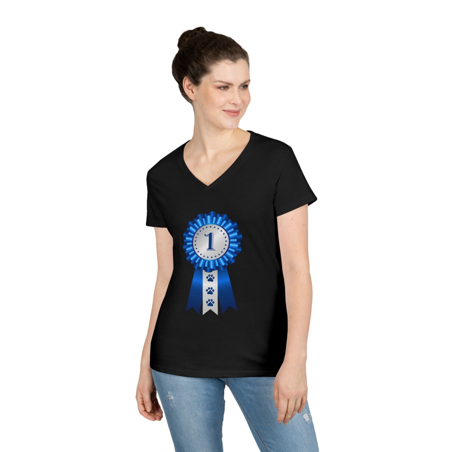 Show Ribbon Women's V-Neck T-Shirt