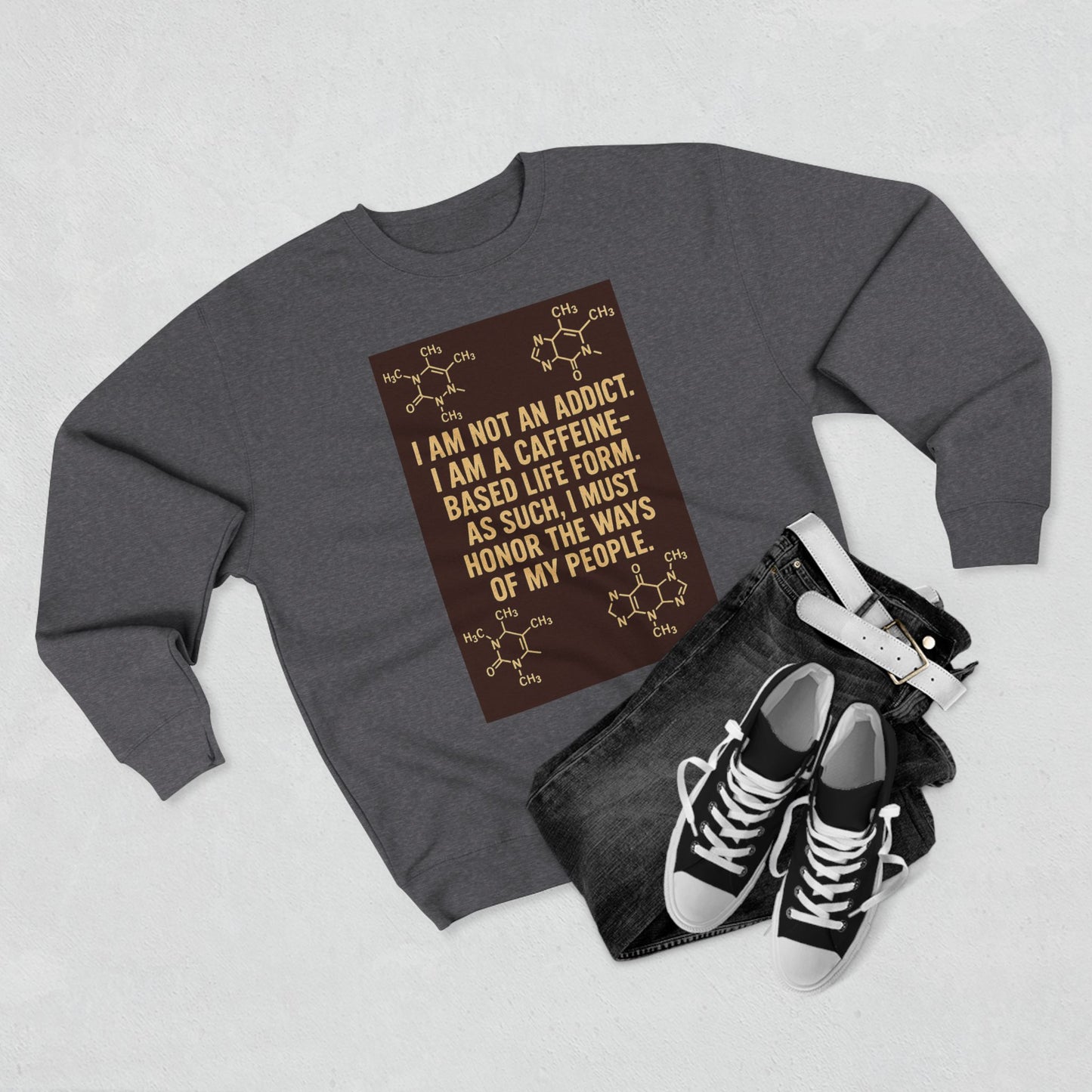 Not An Addict Unisex Crewneck Sweatshirt