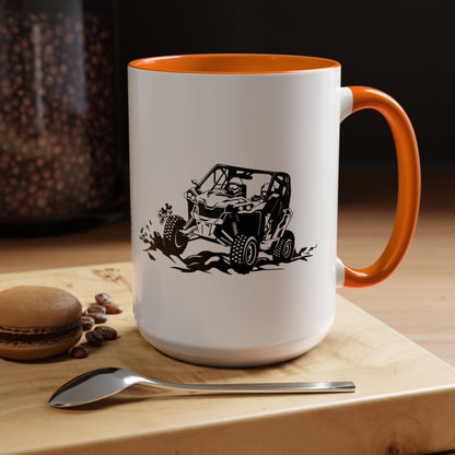 Slingin' Mud Side By Side 2-Tone Coffee Mug