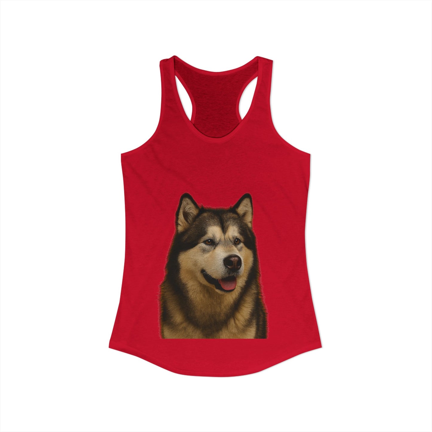 Malamute Head Women's Racerback Tank