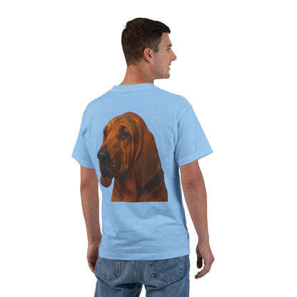 Bloodhound Head Men's Short-Sleeve Crewneck Tee
