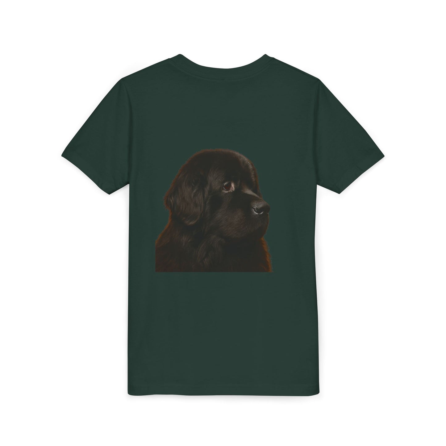 Newfie Head Youth Unisex Short Sleeve Crewneck Tee