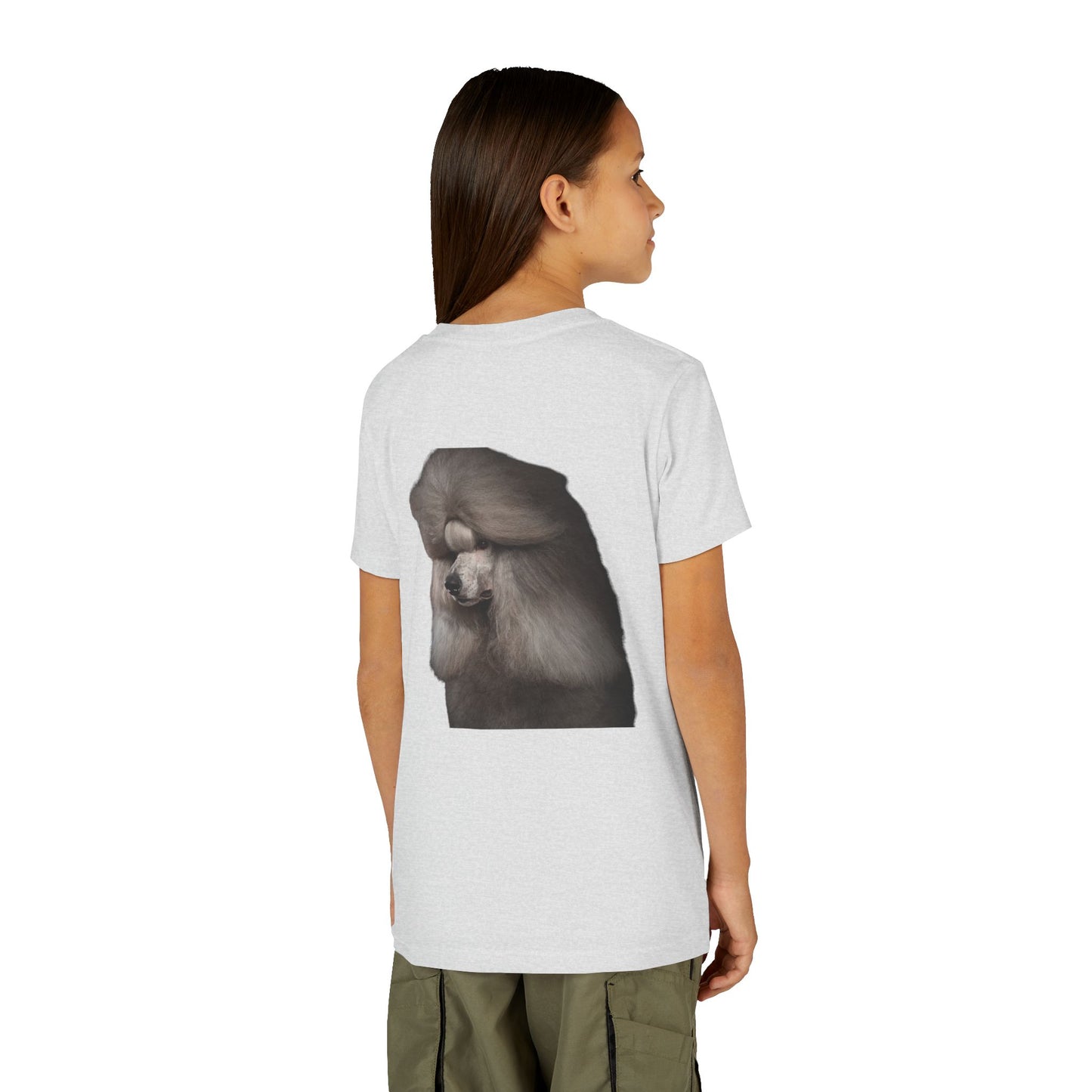 Poodle Head Youth Unisex Short Sleeve Crewneck Tee