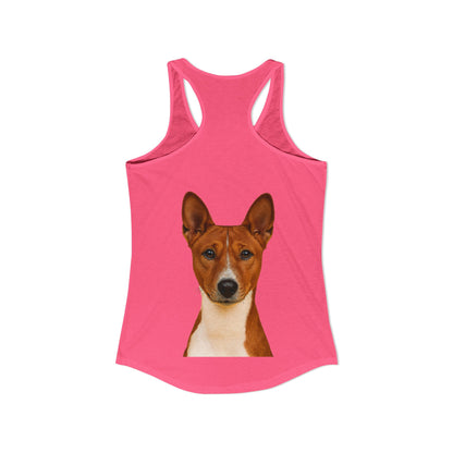 Basenji Head Women's Racerback Tank