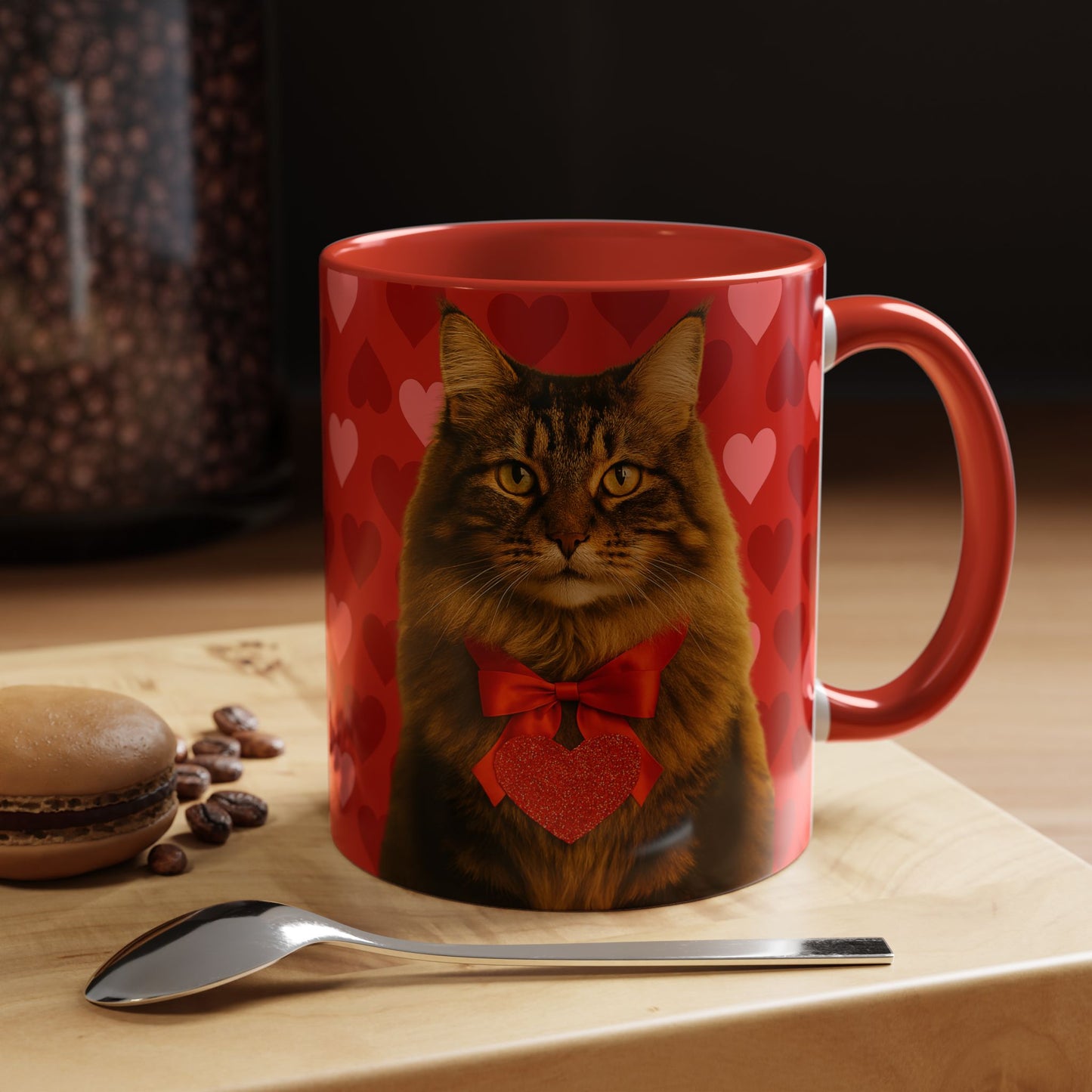 Cupid's Companion Cat 2-Tone Coffee Mug