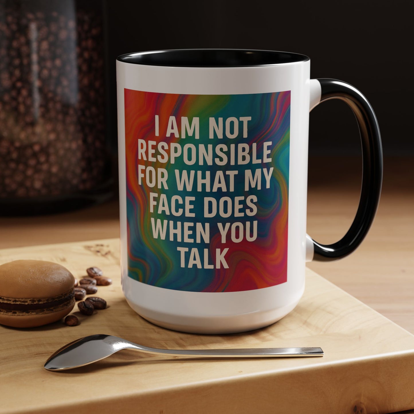 When You Talk 2-Tone Coffee Mug