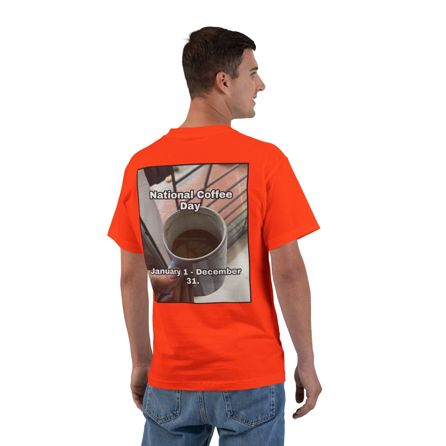 National Coffee Day Men's Short-Sleeve Crewneck Tee