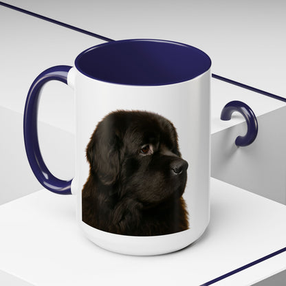Newfie Head 2-Tone Coffee Mug