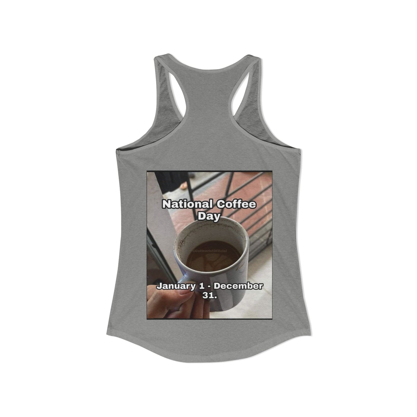 National Coffee Day Women's Racerback Tank