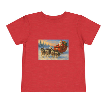 Dashing Through The Snow Toddler Unisex Short Sleeve Crewneck Tee