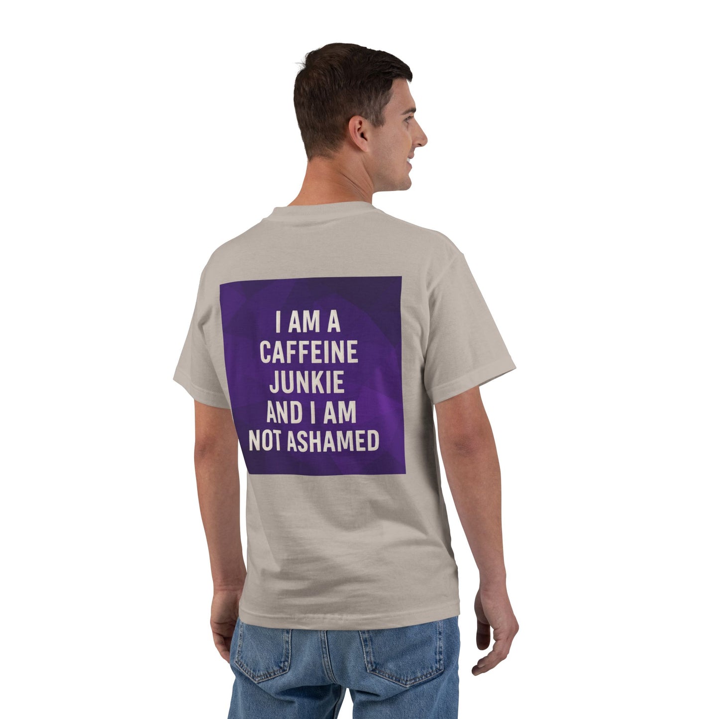 Caffeine Junkie Men's Short-Sleeve Crewneck Tee