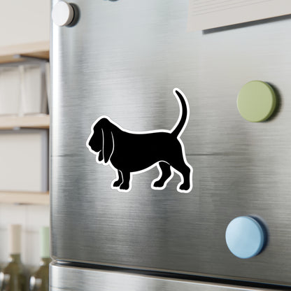 Basset Silhouette Vinyl Decal