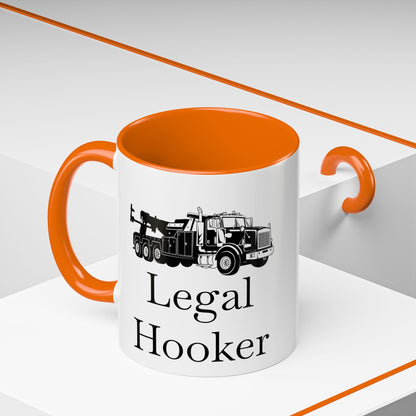 Legal H**ker Heavy Tow Truck 2-Tone Coffee Mug