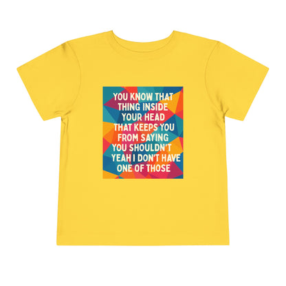 No Filter Toddler Unisex Short Sleeve Crewneck Tee