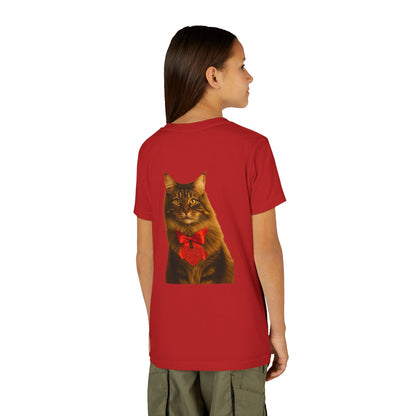 Cupid's Companion Cat Youth Unisex Short Sleeve Crewneck Tee