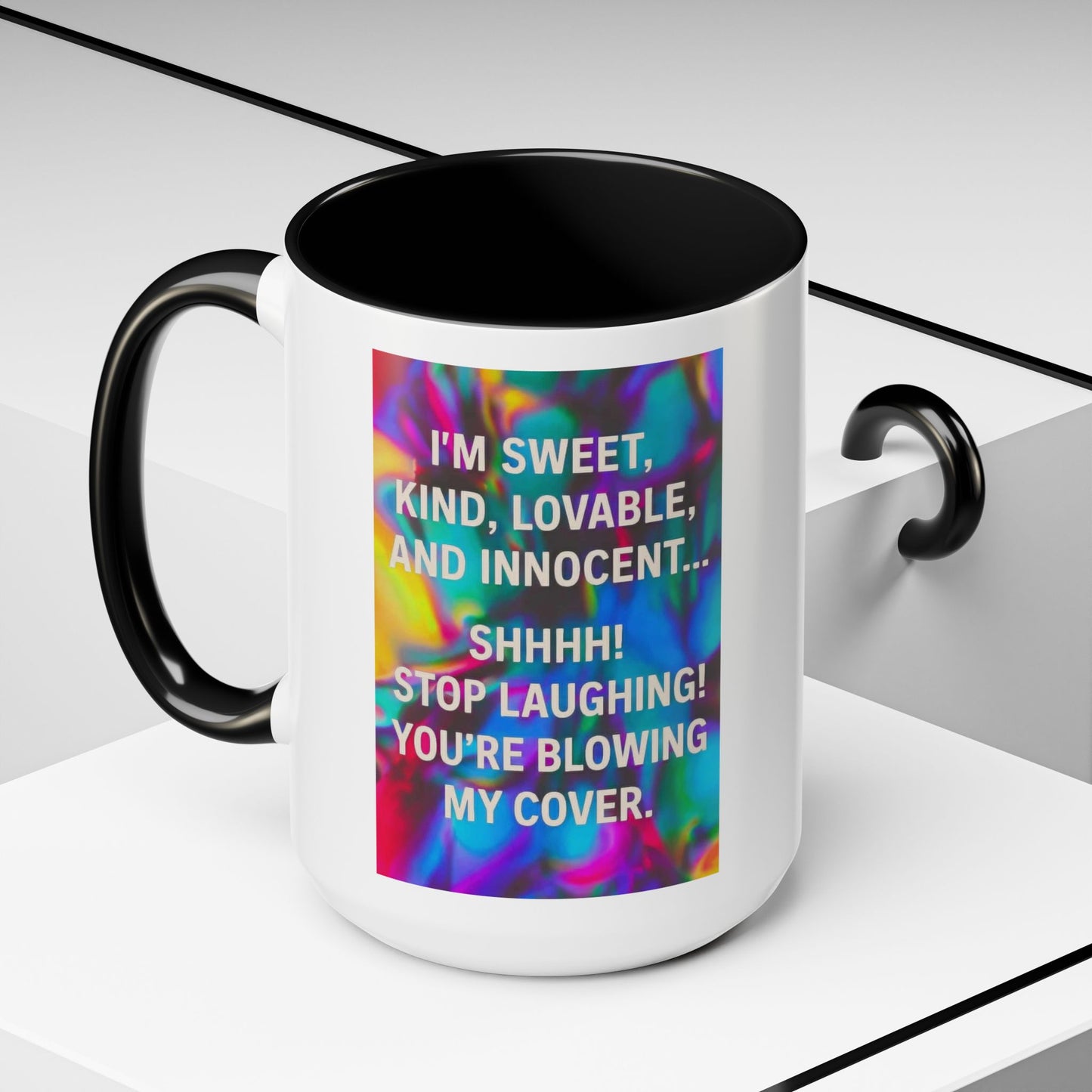 Blowing My Cover 2-Tone Coffee Mug