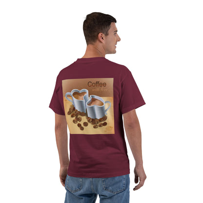 Coffee With Love Men's Short-Sleeve Crewneck Tee