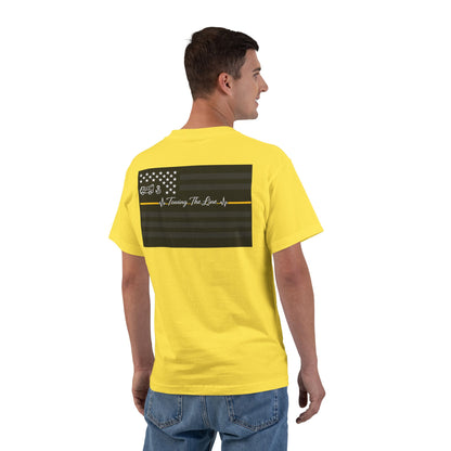 Thin Yellow Line Men's Short-Sleeve Crewneck Tee