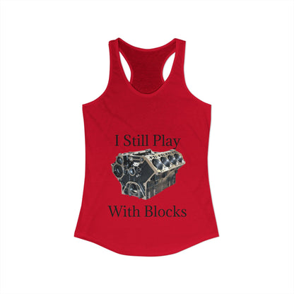 Play With Blocks Women's Racerback Tank