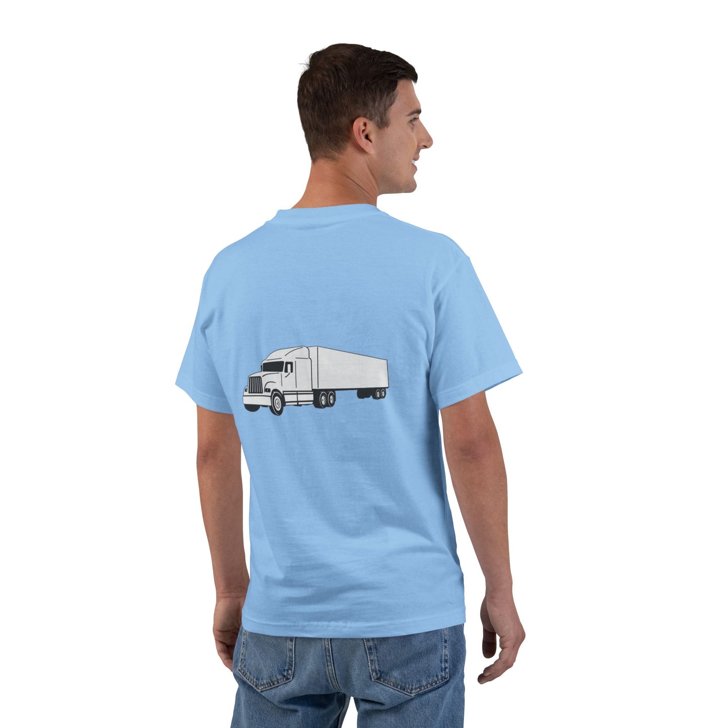 Semi Truck Men's Short-Sleeve Crewneck Tee