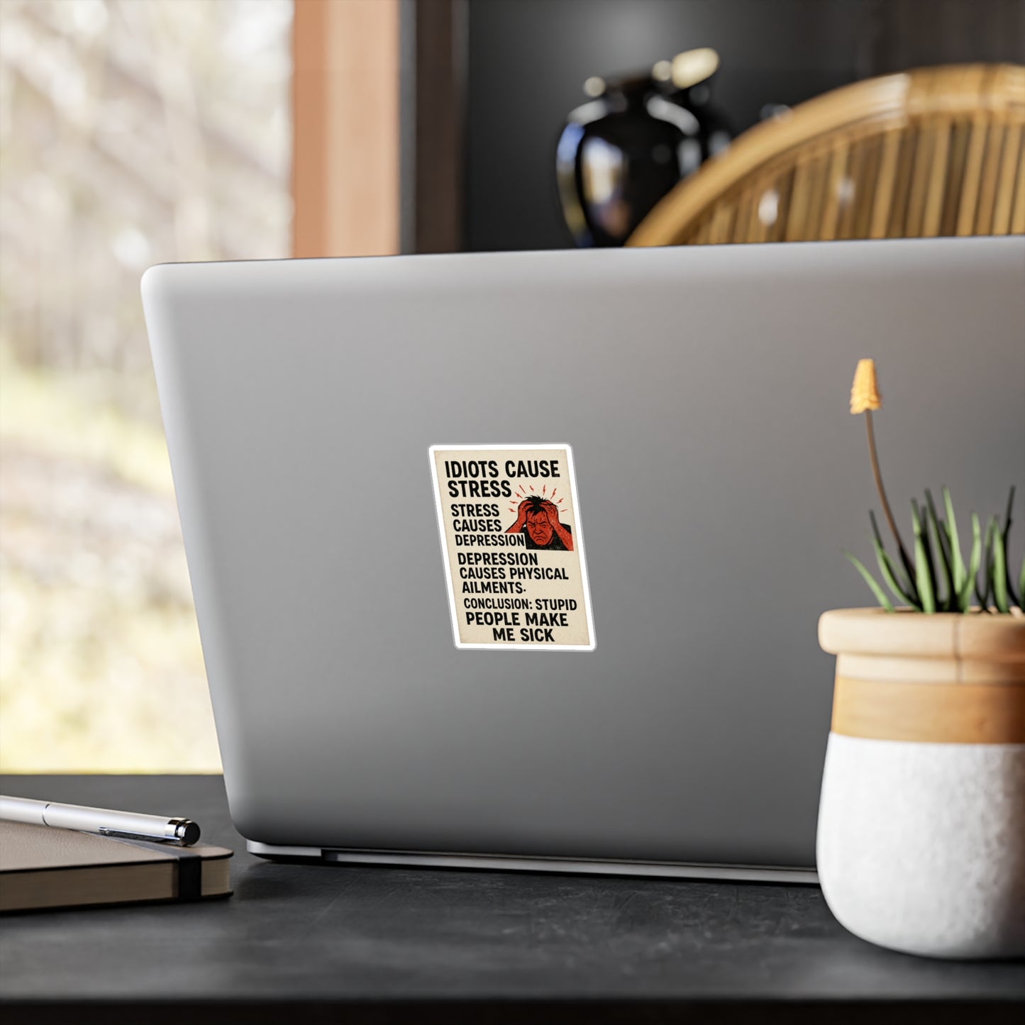 Stupid People Vinyl Decal