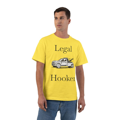 Legal H**ker Wheel Lift Tow Truck Men's Short-Sleeve Crewneck Tee