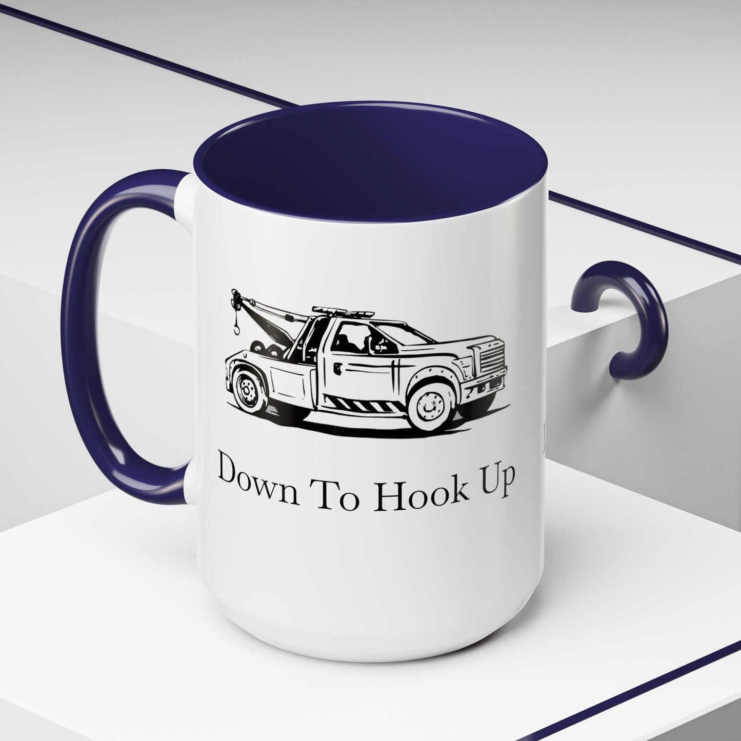 Down To Hook Up 2-Tone Coffee Mug