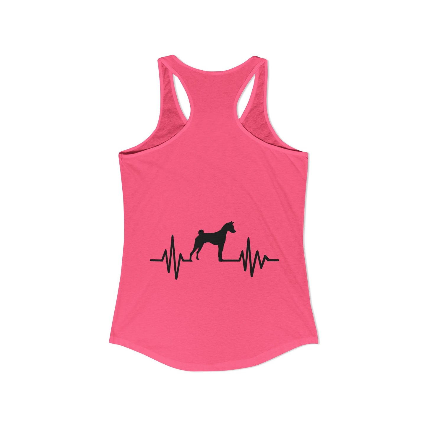 My Heart Beats For Basenjis Women's Racerback Tank