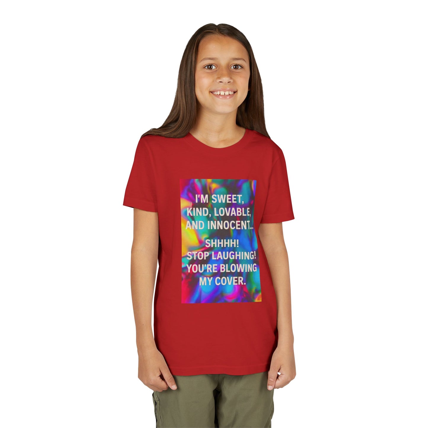Blowing My Cover Youth Unisex Short Sleeve Crewneck Tee