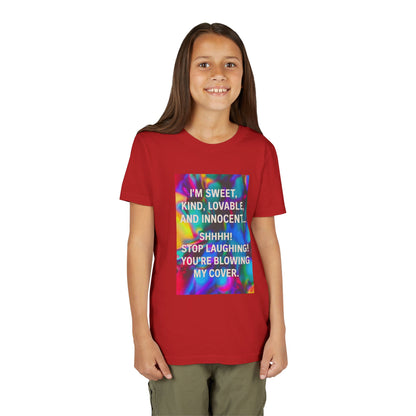 Blowing My Cover Youth Unisex Short Sleeve Crewneck Tee