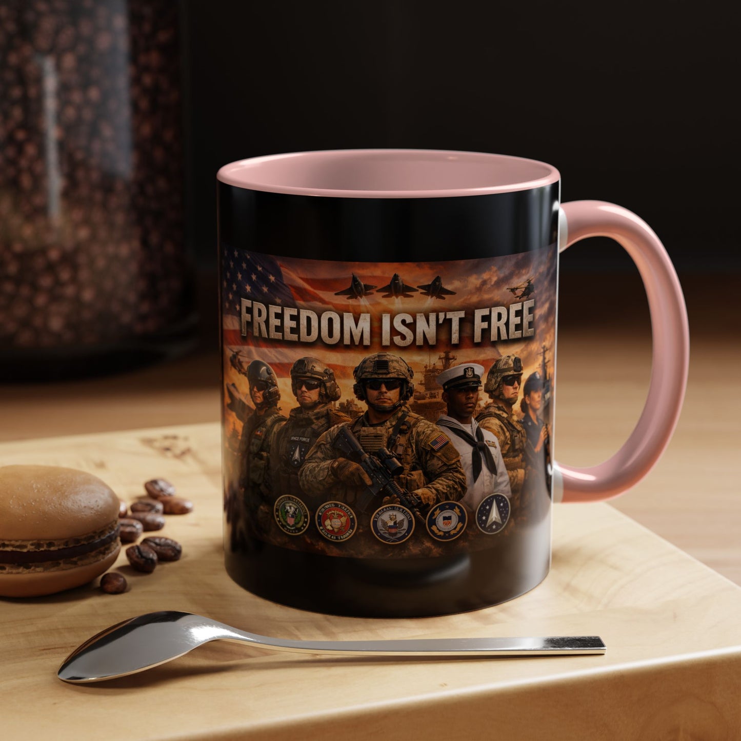 Freedom Isn't Free 2-Tone Coffee Mug