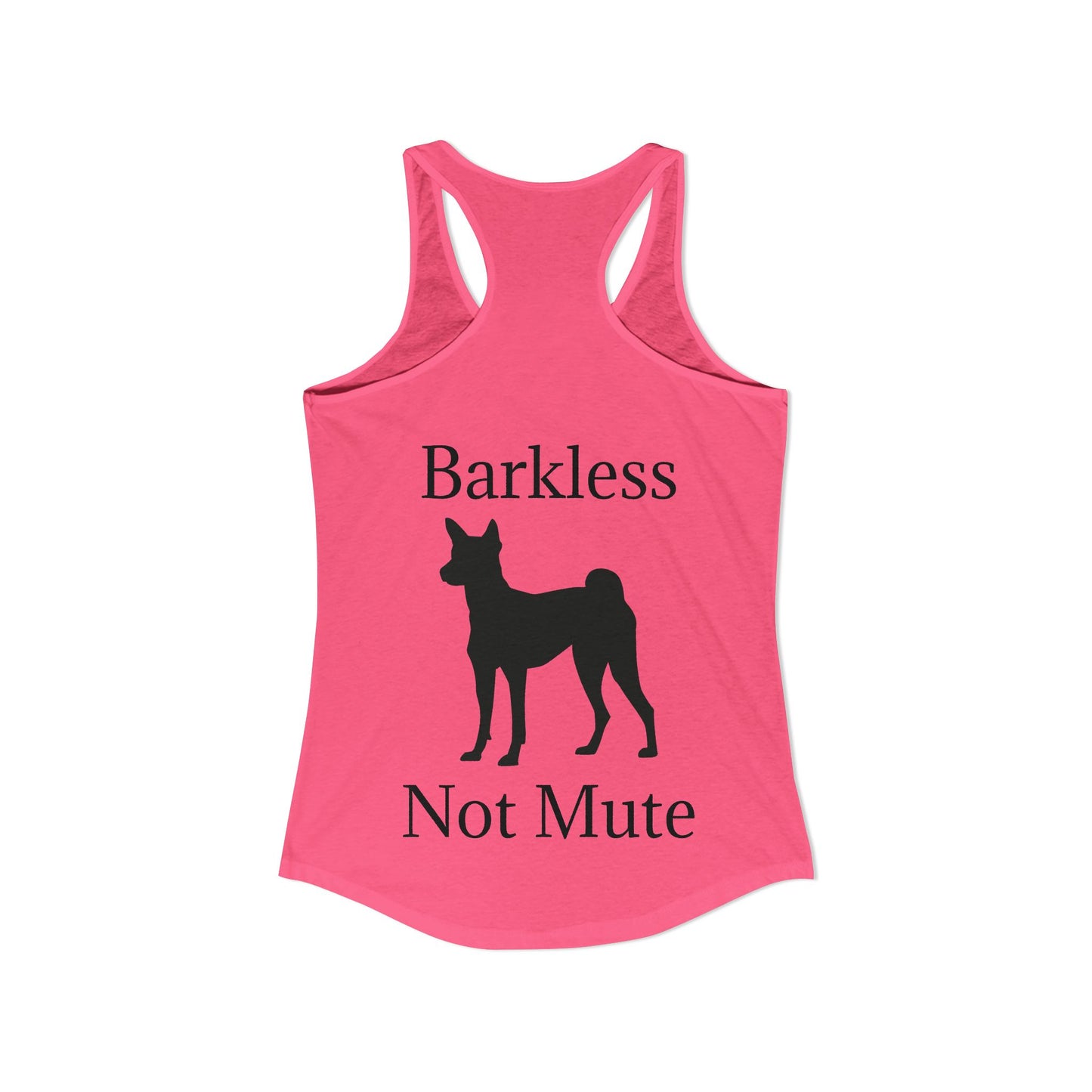 Barkless Not Mute Women's Racerback Tank
